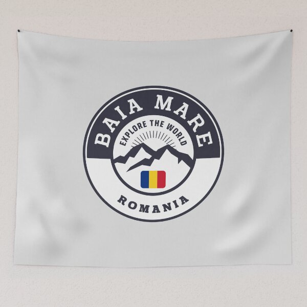 Item preview, Baia Mare Romania Black and White Crest designed and sold by World Designs.