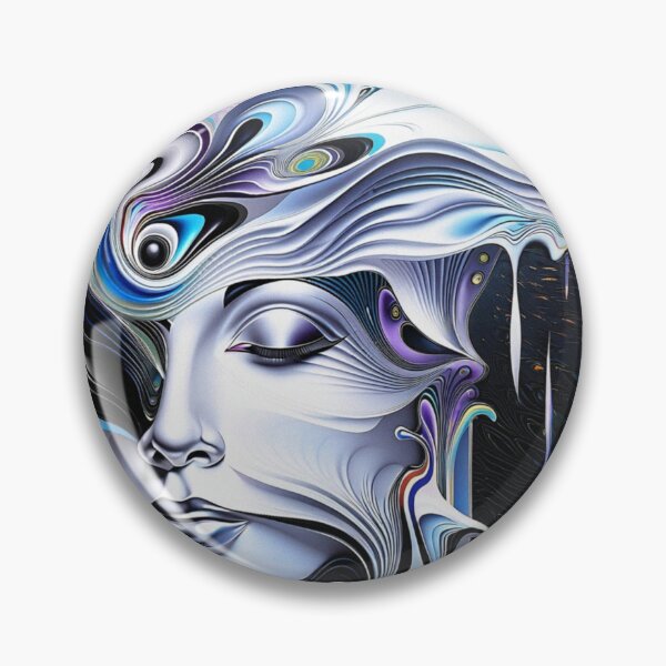 Item preview, The Feminine Mystery: Abstract Woman Portrayal | Color Art | Abstract Art designed and sold by UnhingedBird.