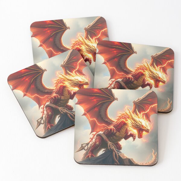 Item preview, Lightning Dragon in Chains – Epic Fantasy Art designed and sold by Echo Flare.