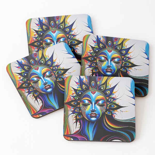 Item preview, Striking Color Combinations: Abstract Woman Portrayal | Color Art | Abstract Art designed and sold by UnhingedBird.