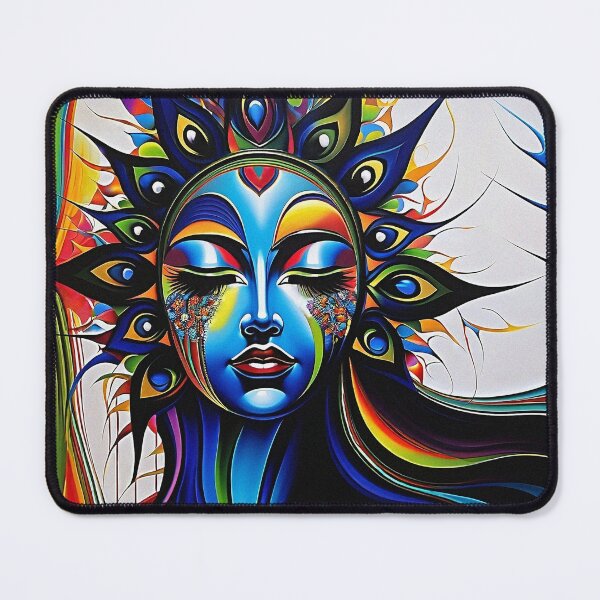Item preview, Striking Color Combinations: Abstract Woman Portrayal | Color Art | Abstract Art designed and sold by UnhingedBird.
