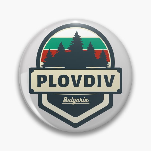 Item preview, Plovdiv Bulgaria Retro Vintage Badge designed and sold by World Designs.