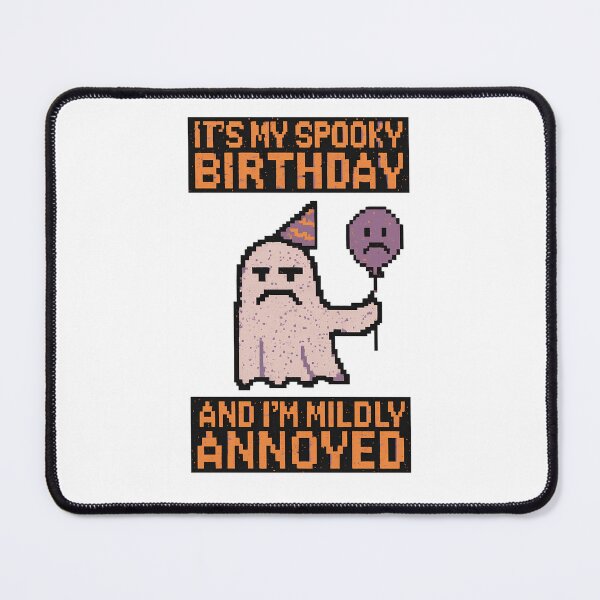 Item preview, Grumpy Ghost Spooky Birthday Pixel Art | Funny Y2K Anti-Design Meme T-Shirt designed and sold by Graphicart11.