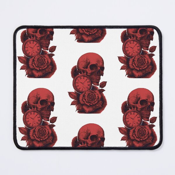 Item preview, Skull Timepiece & Rose. Red designed and sold by TheTattooGuy.