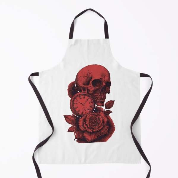 Item preview, Skull Timepiece & Rose. Red designed and sold by TheTattooGuy.