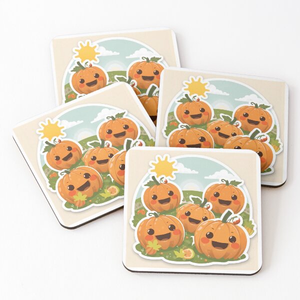Item preview, Cute Pumpkin Sticker – Happy Kawaii Pumpkins in Sunny Fall Field | Adorable Autumn Sticker for Laptops, Journals & Water Bottles | Perfect Fall Gift designed and sold by SassyArtist9006.