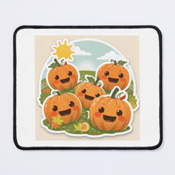 Item preview, Cute Pumpkin Sticker – Happy Kawaii Pumpkins in Sunny Fall Field | Adorable Autumn Sticker for Laptops, Journals & Water Bottles | Perfect Fall Gift designed and sold by SassyArtist9006.
