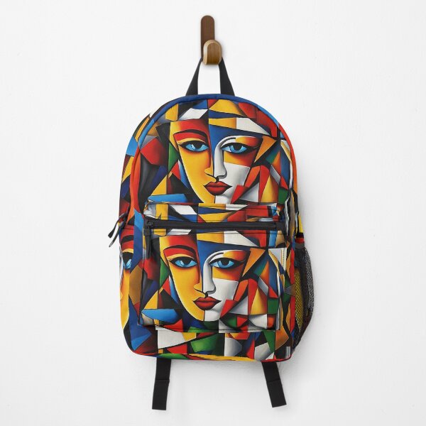 Item preview, Observant Woman: An Abstract Portrayal | Color Art | Abstract Art | Abstract Cubism designed and sold by UnhingedBird.
