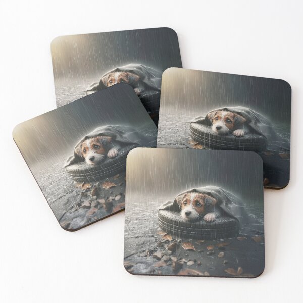 Item preview, Storm Shelter – Dog in the Rain designed and sold by The Digital Compass.