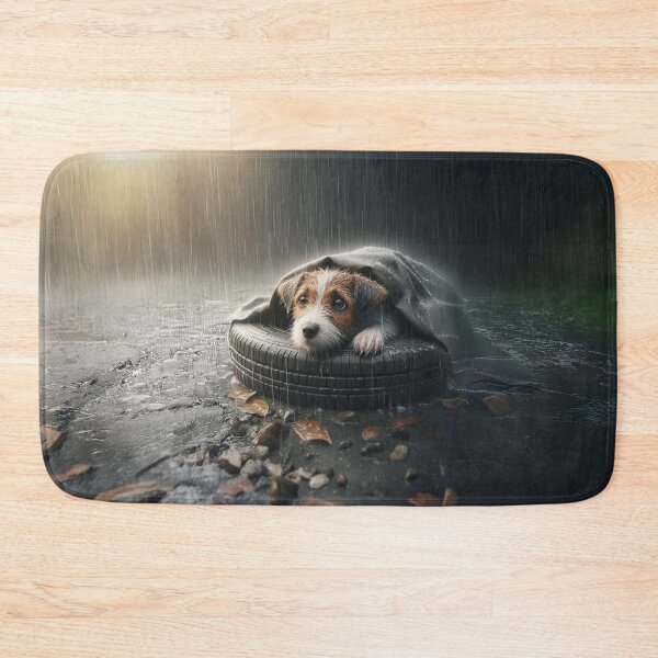Item preview, Storm Shelter – Dog in the Rain designed and sold by The Digital Compass.