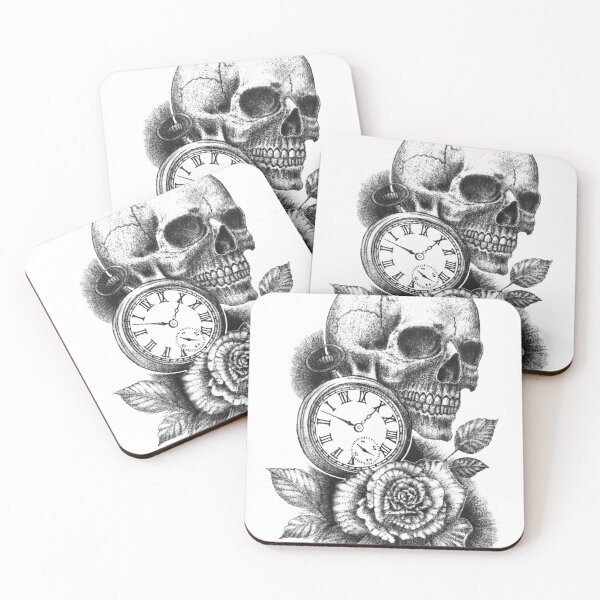 Item preview, Skull Timepiece & Rose designed and sold by TheTattooGuy.
