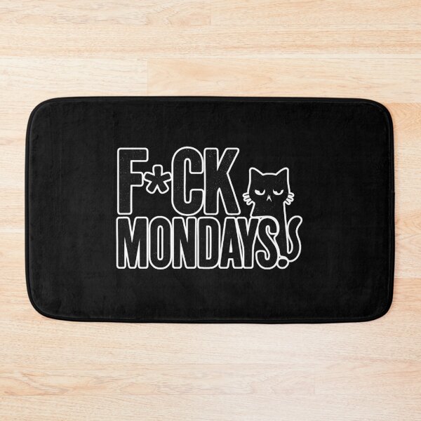 Item preview, Freakin’ Mondays – Sarcastic Cat Retro Design designed and sold by catastrocat.