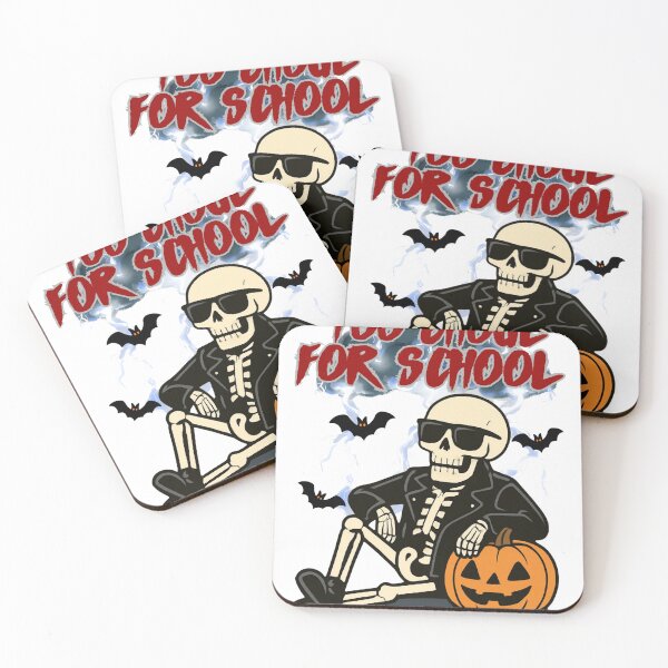 Item preview, Too Ghoul for School – Funny Cool Skeleton Halloween Design designed and sold by Brainy Bites19.