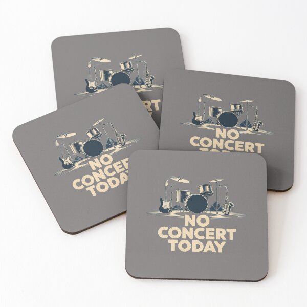 Item preview, Vintage Gig Cancelled - "No Concert Today" Band Instruments Design designed and sold by A-Szczesniak.