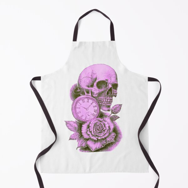 Item preview, Pink skull, timepiece, and rose. designed and sold by TheTattooGuy.