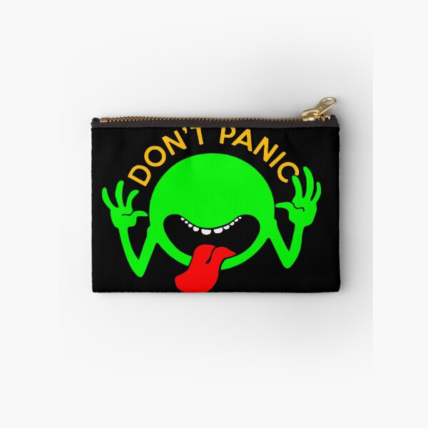 Item preview, Don't Panic - Fan Art alien silly face  designed and sold by Mad Man With A Workshop.