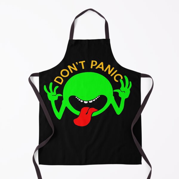Item preview, Don't Panic - Fan Art alien silly face  designed and sold by Mad Man With A Workshop.