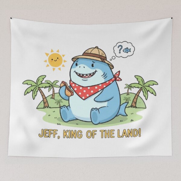 Item preview, Retro Jeff The Land Shark - Beach Vacation Vintage.. Cute Jeff the Land Shark designed and sold by Obinne.