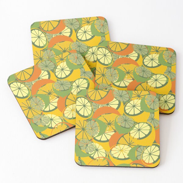 Item preview, Seamless citrus pattern with halves of orange, lemon, and lime designed and sold by DesignWiseTeam.