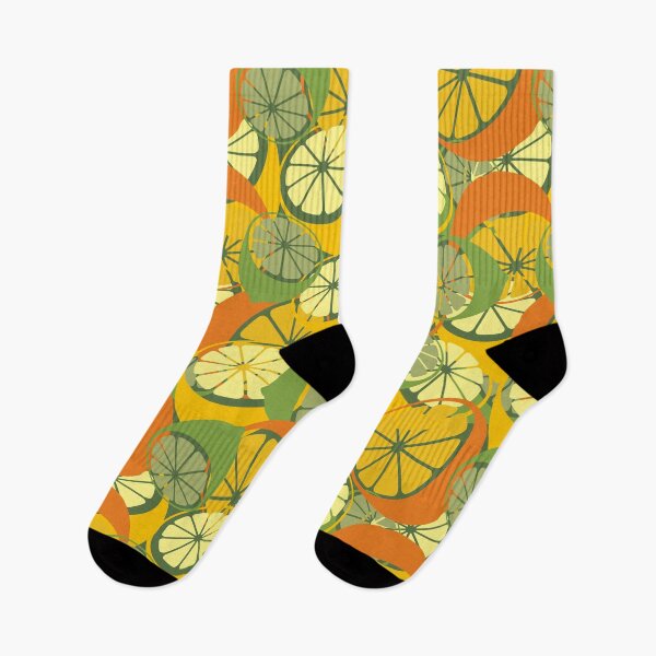 Item preview, Seamless citrus pattern with halves of orange, lemon, and lime designed and sold by DesignWiseTeam.