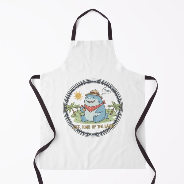 Item preview, Cute Land Shark Jeff - King of the Land Vintage Cartoon.Funny Jeff the Land Shark designed and sold by Obinne.