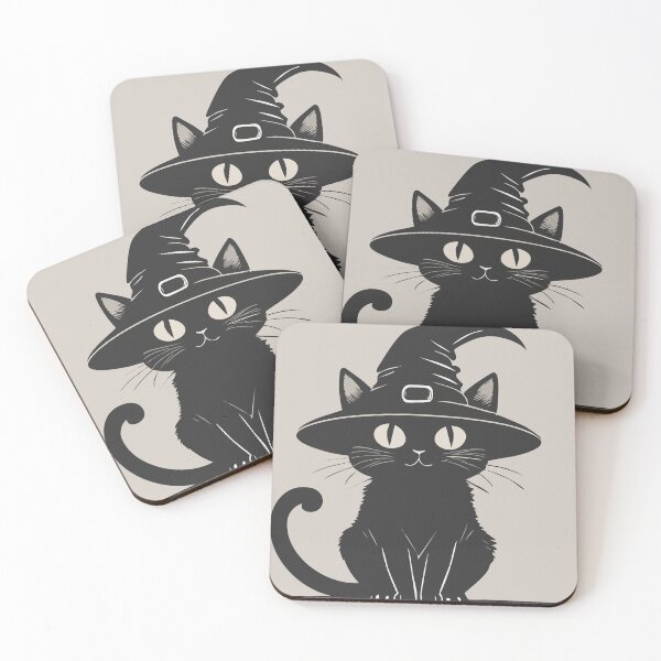 Item preview, Meowgical Energy Only - Black Cat Halloween Art designed and sold by zaqol.