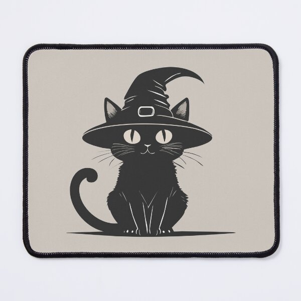 Item preview, Meowgical Energy Only - Black Cat Halloween Art designed and sold by zaqol.