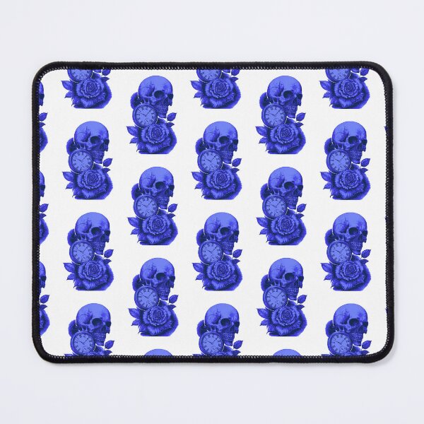 Item preview, Purple and blue skull time peace, and rose designed and sold by TheTattooGuy.