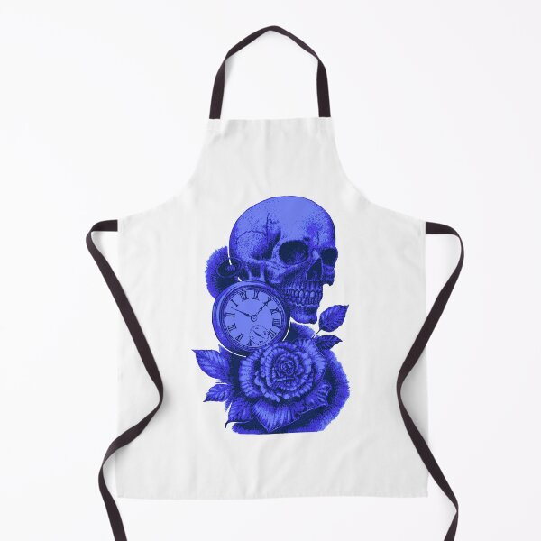 Item preview, Purple and blue skull time peace, and rose designed and sold by TheTattooGuy.