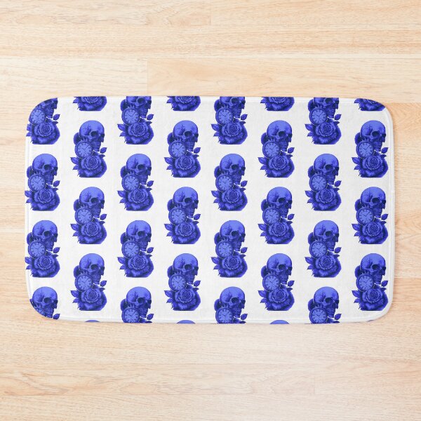 Item preview, Purple and blue skull time peace, and rose designed and sold by TheTattooGuy.