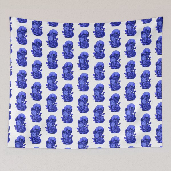Item preview, Purple and blue skull time peace, and rose designed and sold by TheTattooGuy.