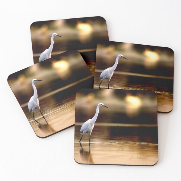 Item preview, Egret Amidst the Golden Ripples designed and sold by James DeFazio.