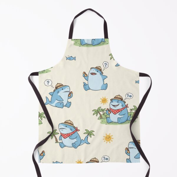 Item preview, Land Shark Jeff Funny Design - Cute Cartoon Retro Hawaiian Vacation designed and sold by Obinne.
