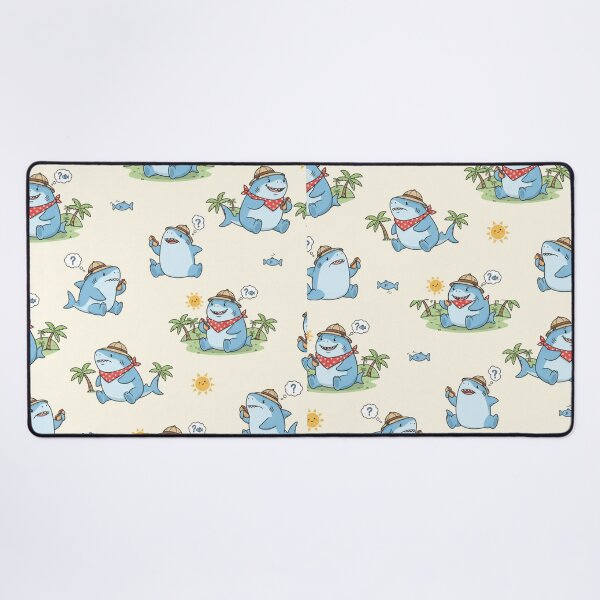 Item preview, Land Shark Jeff Funny Design - Cute Cartoon Retro Hawaiian Vacation designed and sold by Obinne.