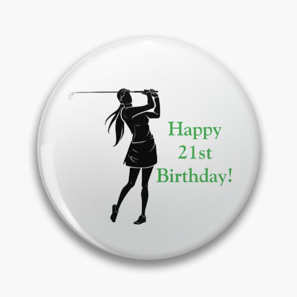 Item preview, Happy 21st Birthday Golfer  designed and sold by Monika Howarth.