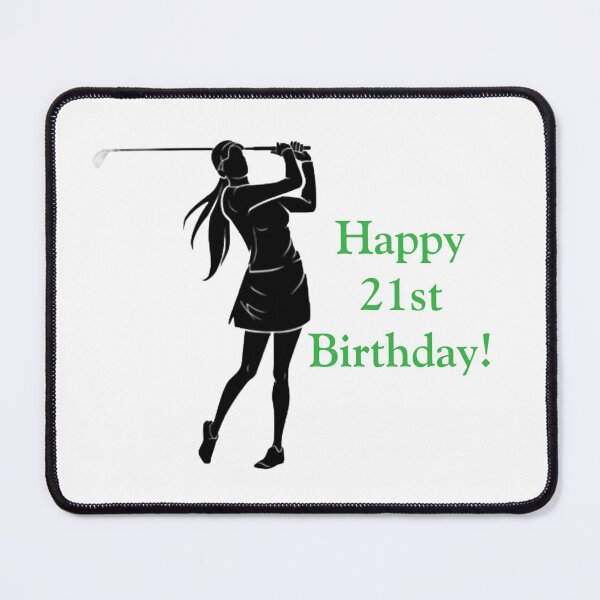 Item preview, Happy 21st Birthday Golfer  designed and sold by Monika Howarth.