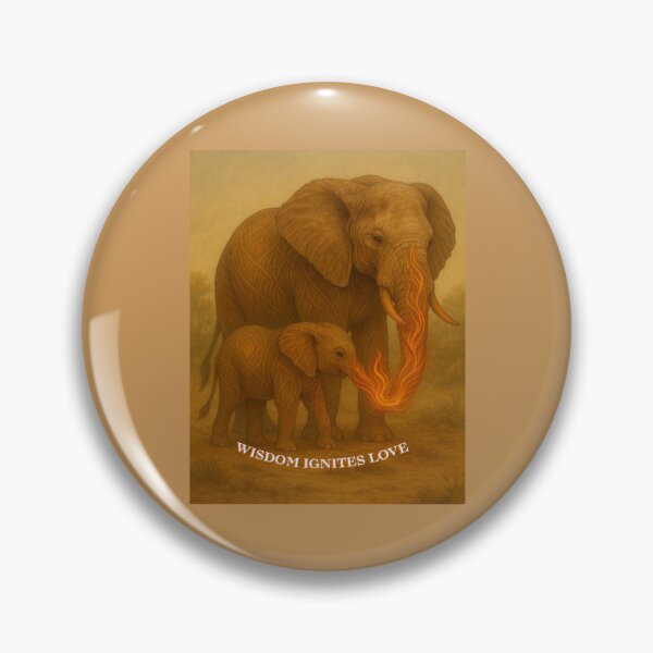 Item preview, Wisdom Ignites Love – ElementaLoom Elephant & Calf designed and sold by GeoWild Designs.