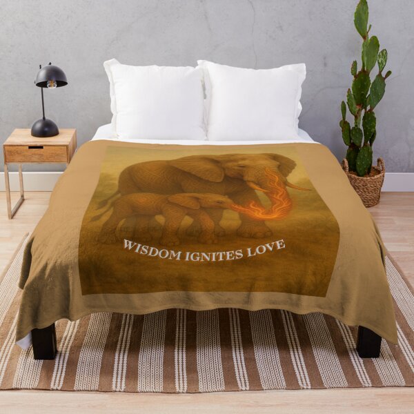 Item preview, Wisdom Ignites Love – ElementaLoom Elephant & Calf designed and sold by GeoWild Designs.