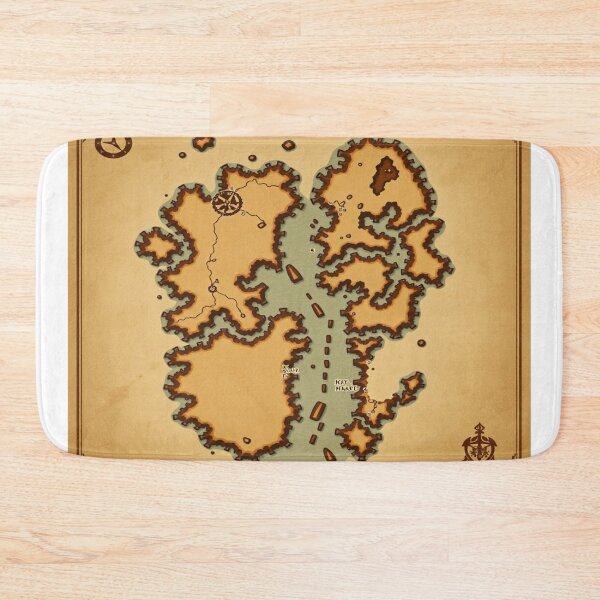 Item preview, fantasy map, pastel map, aesthetic map tee, DnD fan gift, unique fantasy art, RPG lover apparel designed and sold by Artshopprivate.