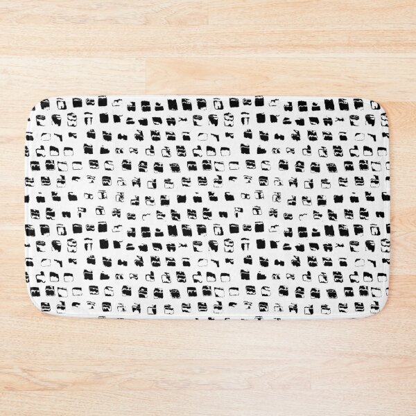 Item preview, black stamp squares designed and sold by Olga Lashko.