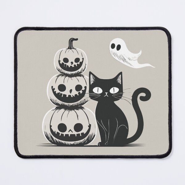 Item preview, Purranormal Friends – Cozy Halloween Cat Art designed and sold by zaqol.