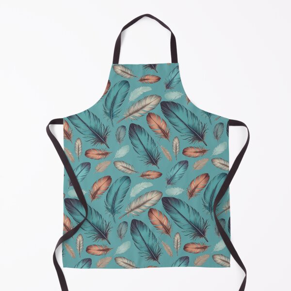 Item preview, Intricate Colorful Feather Pattern | Sky Blue Background designed and sold by UnhingedBird.