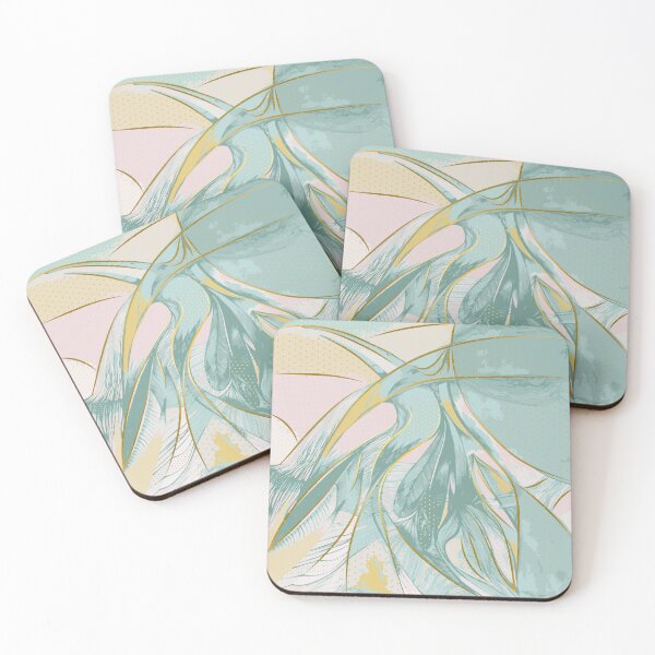 Item preview, green abstract composition designed and sold by Olga Lashko.