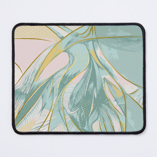 Item preview, green abstract composition designed and sold by Olga Lashko.