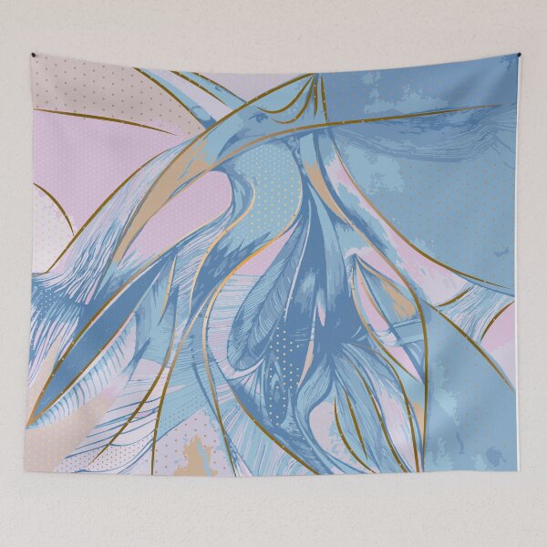 Item preview, blue abstract composition designed and sold by Olga Lashko.