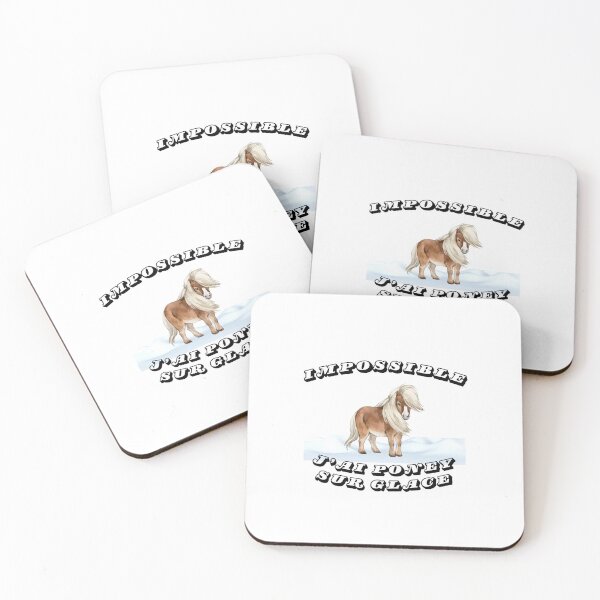 Artikelvorschau, Impossible j'ai poney sur glace entworfen und verkauft von Instants Design.