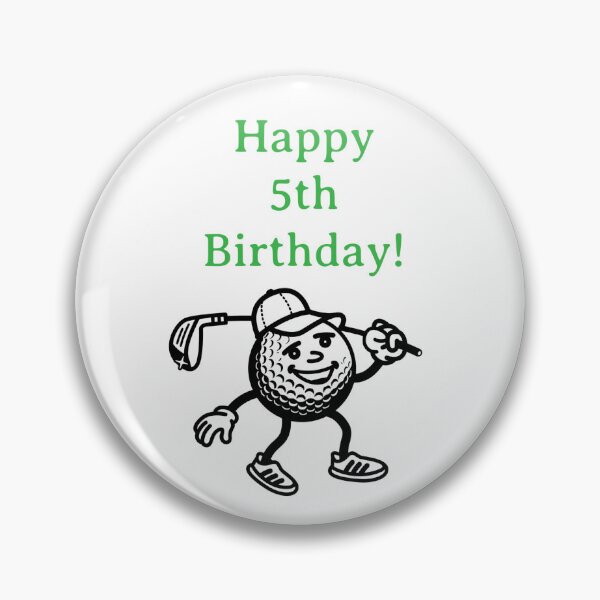 Item preview, Happy 5th Birthday Golfer  designed and sold by Artbymonika.