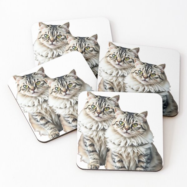 Item preview, 2 cats designed and sold by MagicTeeVibeArt.