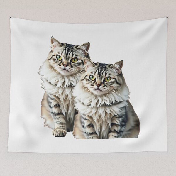Item preview, 2 cats designed and sold by MagicTeeVibeArt.