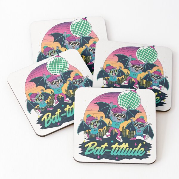 Item preview, Bat-tittude | Funny Retro 80s Bats Halloween Party Cute Bat Squad Gift, Unique Halloween Shirt designed and sold by wellie-chic.